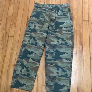 Free People Camo denim pants
